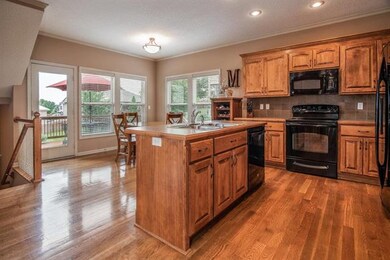 This spacious kitchen offers plenty of storage.
