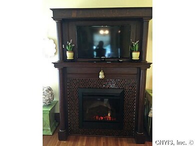 Living Room Custom built electric fireplace  fills