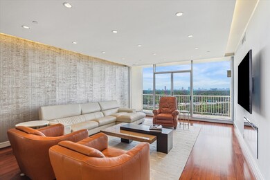 The living room has stunning Southeast views of Do