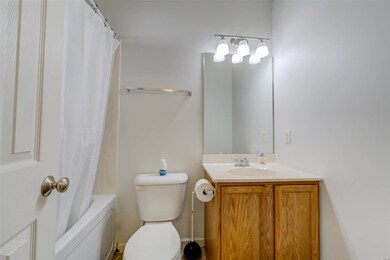 Bathroom outside bedroom