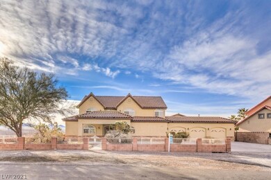 Front exterior, fully fenced and features upgraded portico and 3 car garage