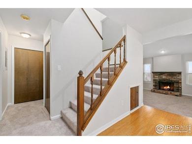 Inviting front entry into living room