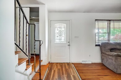 Front door and upstair railing