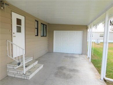 Entering home from carport.