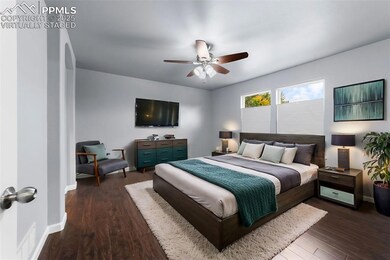 Virtually Staged Primary Bedroom.