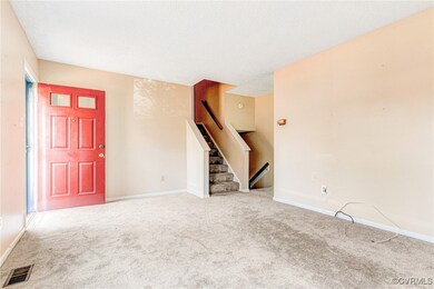 Family room & front entry door