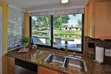 Kitchen window with water views