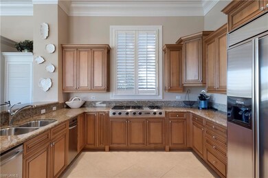 Stainless steel appliances, granite counters