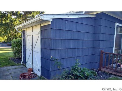Shed. Attached shed for the gardening tools!
