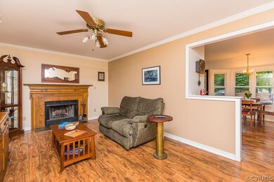 Family Room and Gas Fireplace
