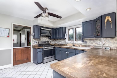 Kitchen with Concrete Countertops