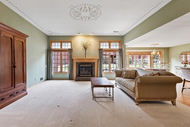 Gas fireplace in living room