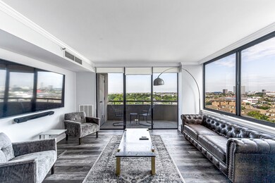 Living room with stunning views of the city