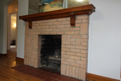 Wood-burning fireplace