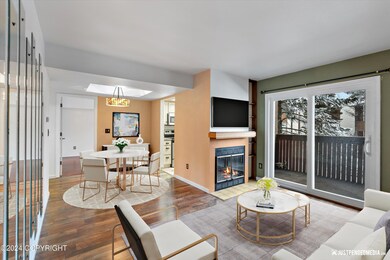 Living/Dining Virtually Staged