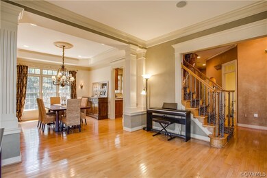 This lovely home offers 10' ceilings on the first