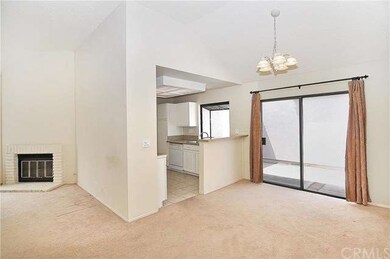 The dining area is directly off the kitchen and li