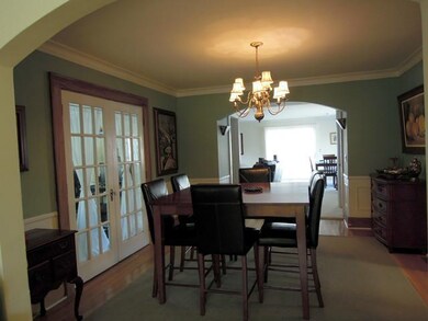 Dining Room. Elegant dining room with chair rail a