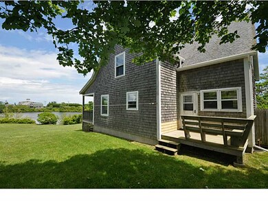 Exterior Back. Small Deck off Kitchen and Outdoor
