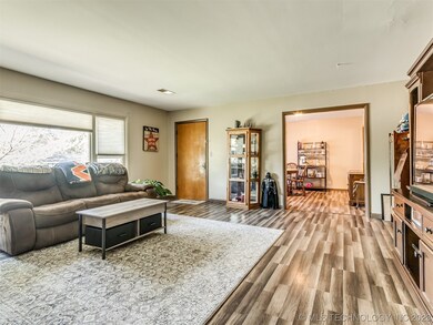 living area into dining room