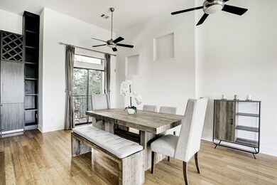 Dining room is right off the kitchen, great option