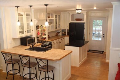 Chef's kitchen with great lighted baker's nook jus