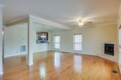 Hardwood floors throughout living areas