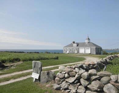 Other. Barn with the Atlantic beyond.
