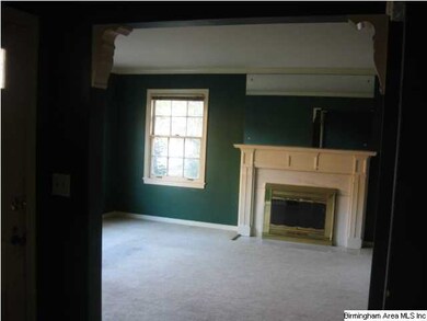 living room with fireplace