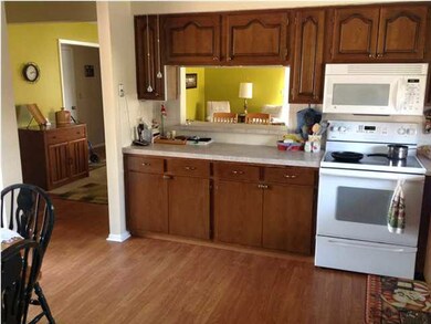 Kitchen open to the living room