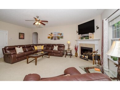 great room with fireplace