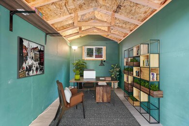 Tuff Shed finished with drywall.... a great place for hobbies, an office or extra storage. (Virtually Staged)