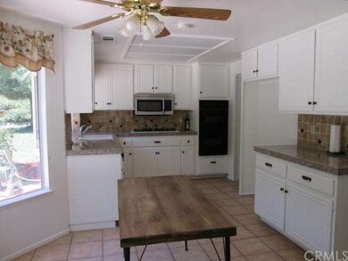 The kitchen has so much natural light!