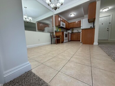 kitchen and dining view from hallway