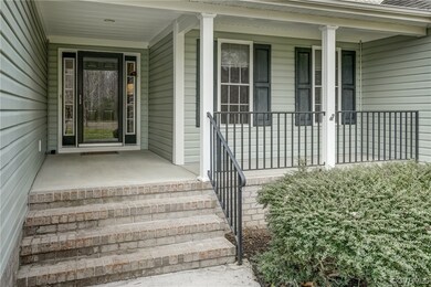 Soak in the large front yard and private road from