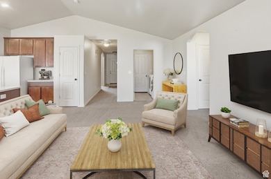 View towards front door and entry