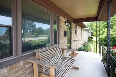 Wide and deep front porch