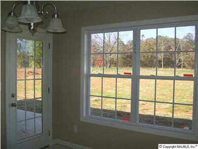 A look out of the breakfast room windows and patio door