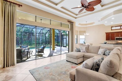 Great room looking toward kitchen and eating area