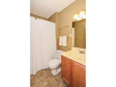 Bathroom has been freshly painted.