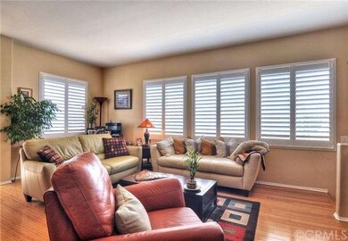 Open living room with beautiful bamboo floors