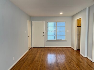View from living room looking back towards front d