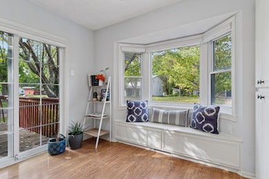 Eat in kitchen flooded with natural light