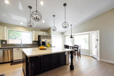 Large kitchen island for entertaining