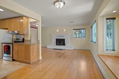 Living and dining areas