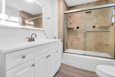 Oversized bath.