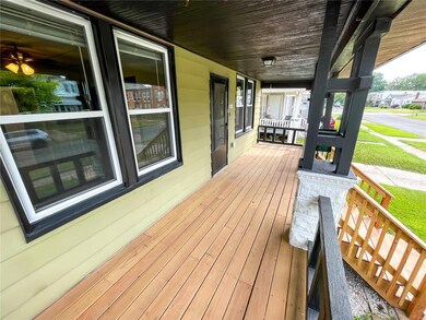 Covered front porch.