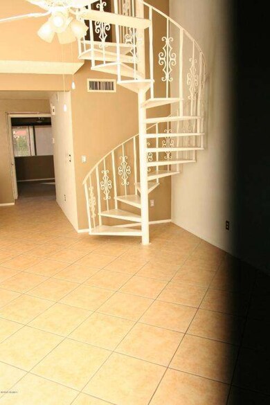 Brown staircase