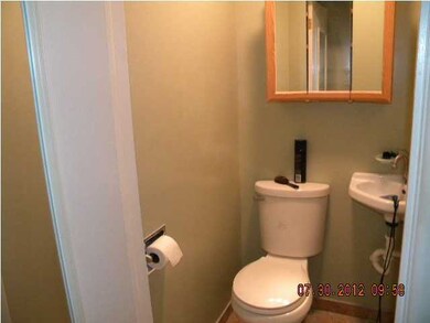 half bath off of master bedroom