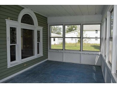Porch. The enclosed front porch is 20 x1